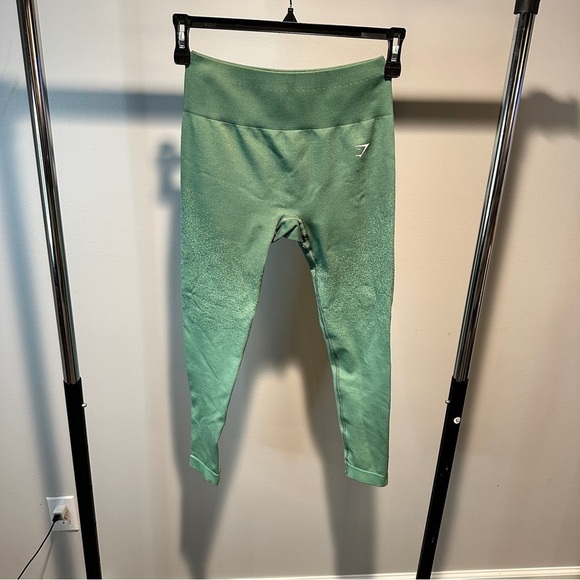 Gymshark Medium Green Ombre Leggings - Picture 2 of 9